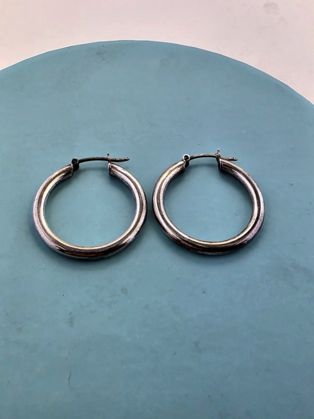 ✨ ​Classic 925 Sterling Silver Chunky Hoop Earrings ✨